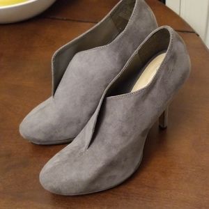 Gray booties